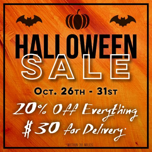 DMP Furniture Halloween Sale