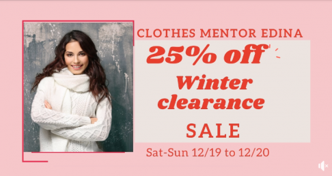 Clothes Mentor in Edina Winter Clearance Sale