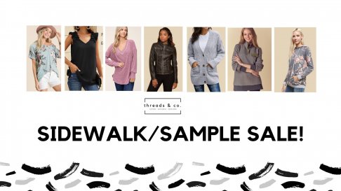 Threads and Co- Champlin Pop-Up Sidewalk and Sample Sale