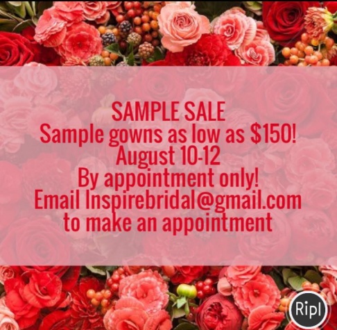 Inspire Bridal Boutique Sample Sale