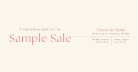 Hazel & Rose sample sale